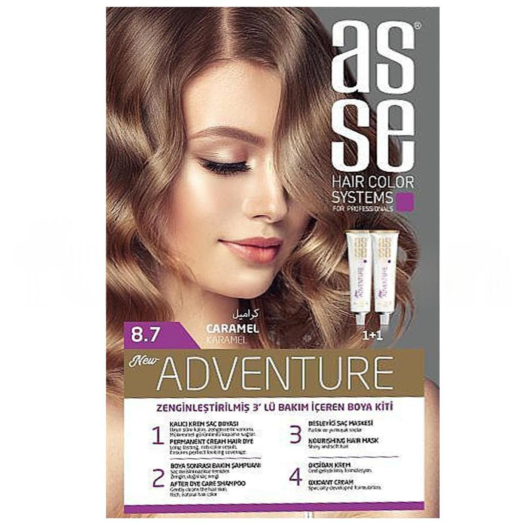 Asse Hair Color System Saç Boyası Karamel No: 8.70