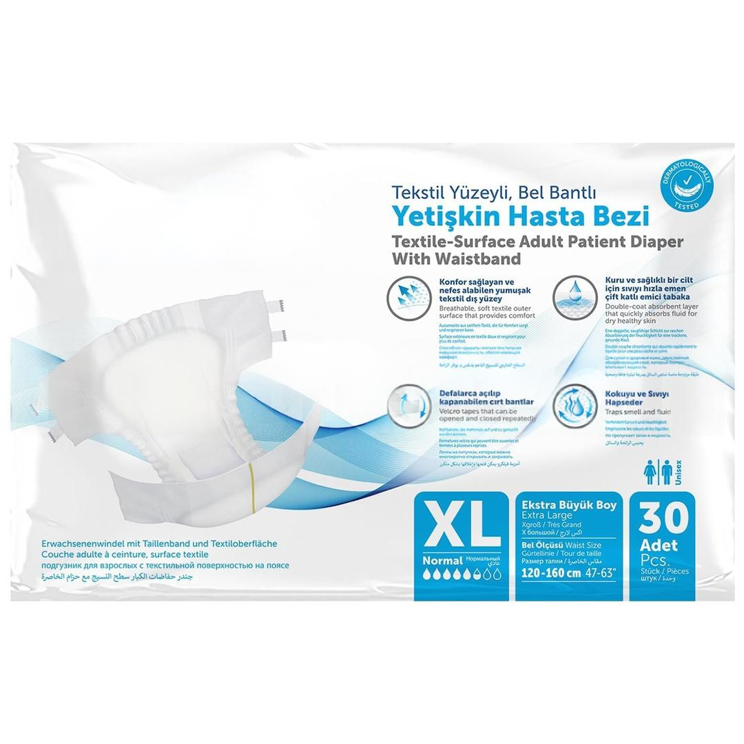 Coverdry Bel Bantlı Hasta Bezi xLarge 30'lu