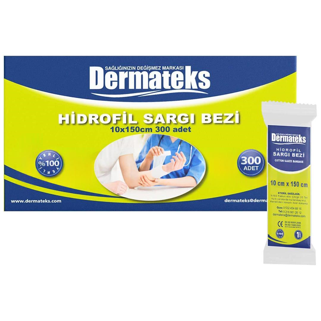 Dermateks Hidrofil Sargı Bezi 10 cm x 1,5 m 300'lü