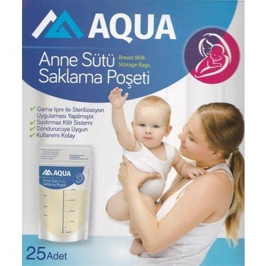 AQUA ANNE SÜTÜ SAKLAMA POŞETİ 25 ADET