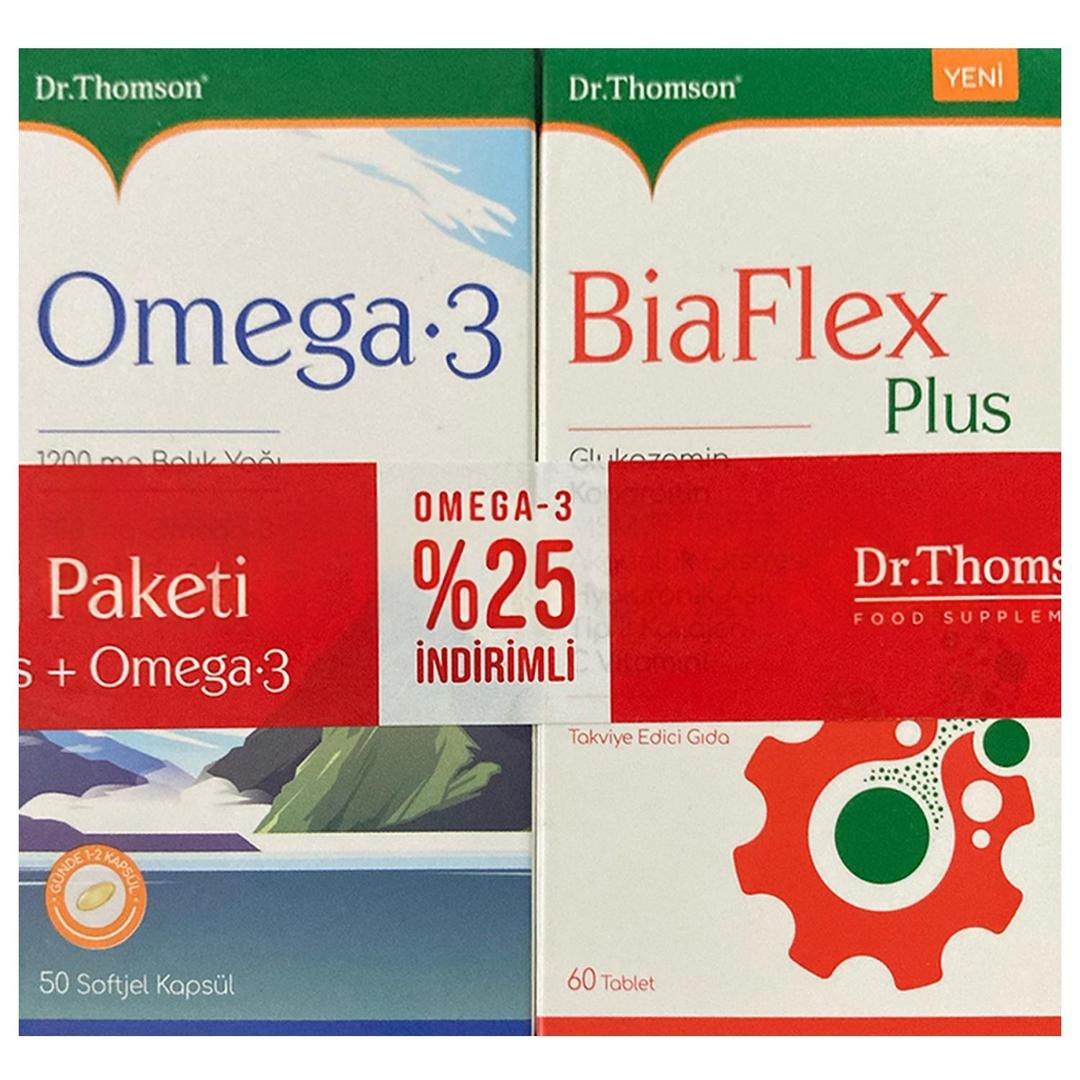 Dr. Thomson Avantaj Paketi - Biaflex Plus 60 Tablet + Omega 3 1200 mg Balık Yağı 50 Softgel Kapsül