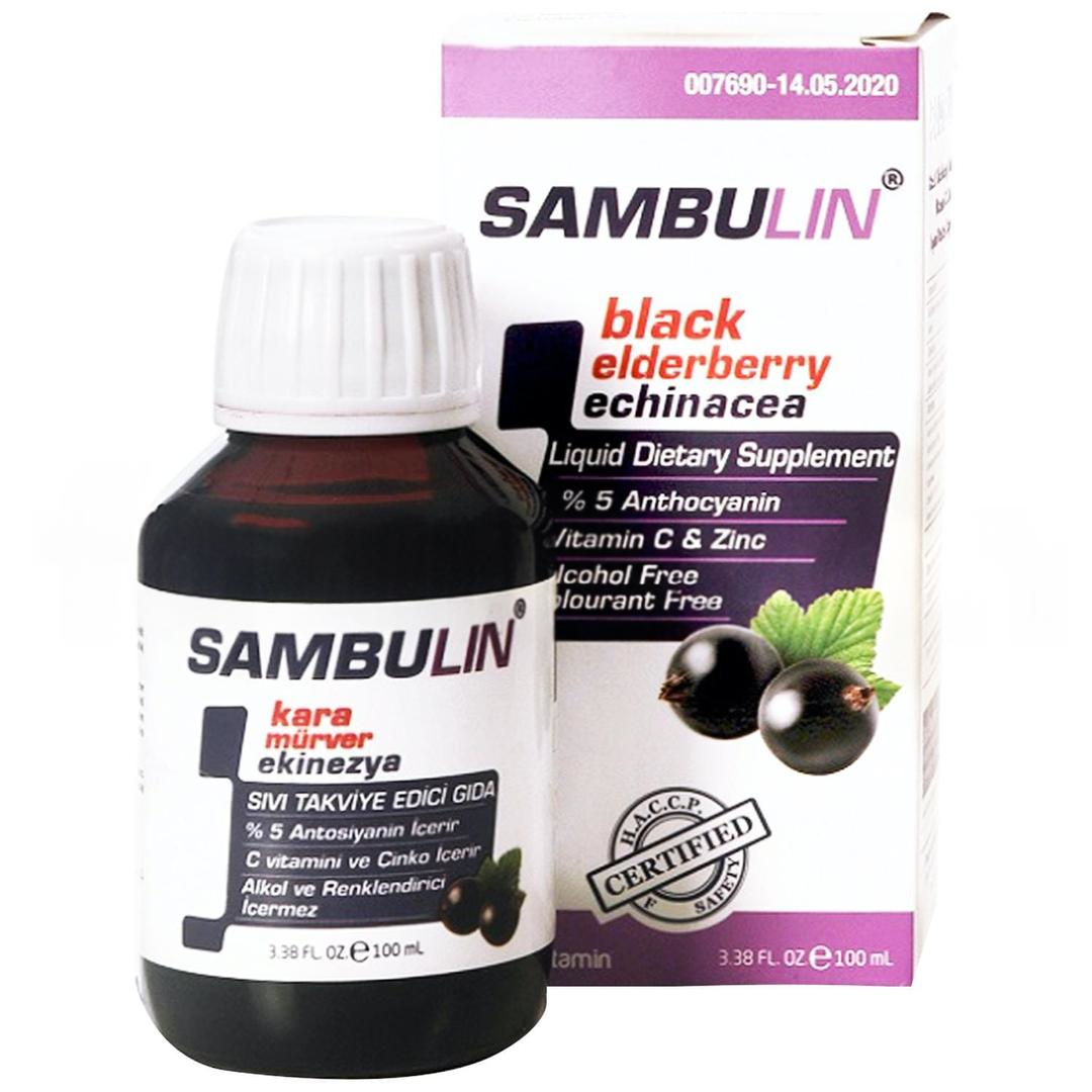Sambulin Kara Mürver & Ekinezya Şurup 100 ml