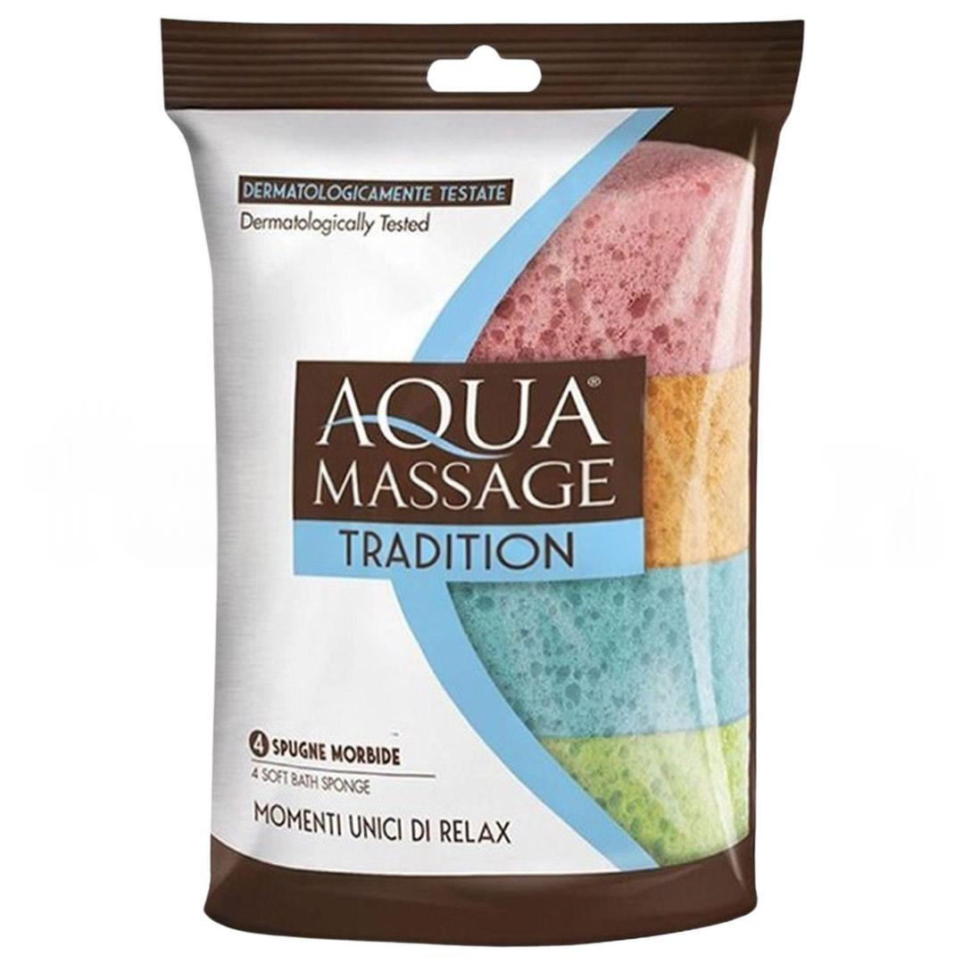 Aqua Massage Tradition Masaj Süngeri 4'lü Art 6014