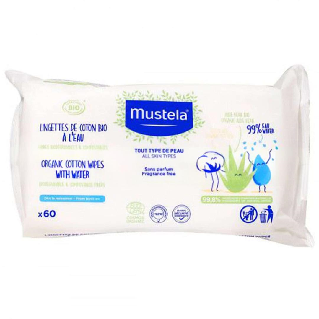 Mustela Organik Pamuklu Islak Mendil 60 Yaprak