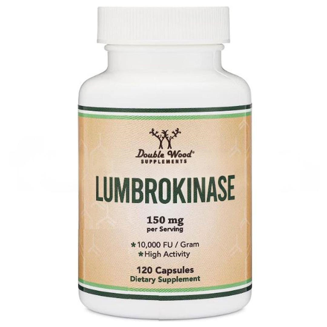Double Woods Lumbrokinase 150 mg 120 Capsules - İthal