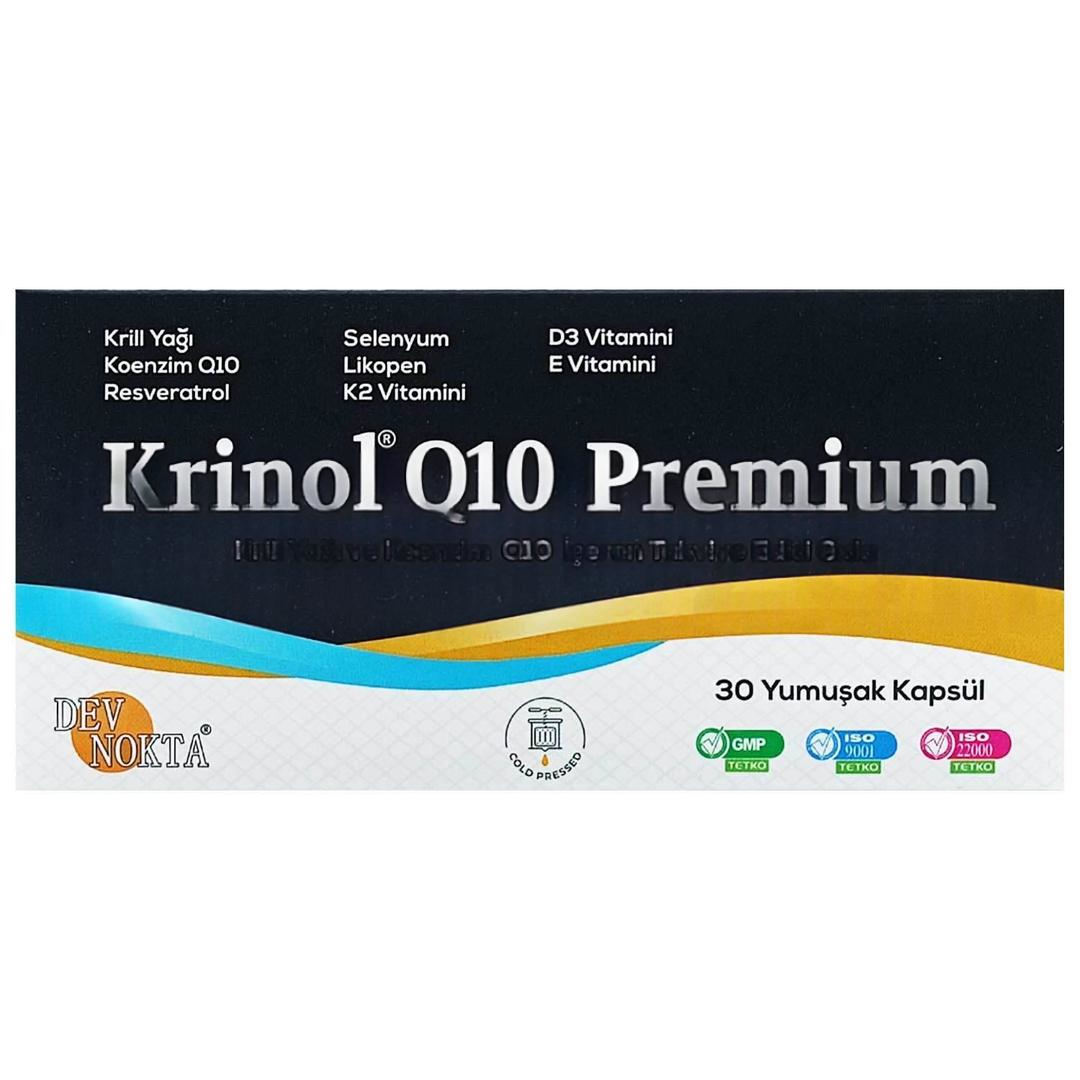 Krinol Q10 Premium 30 Yumuşak Kapsül