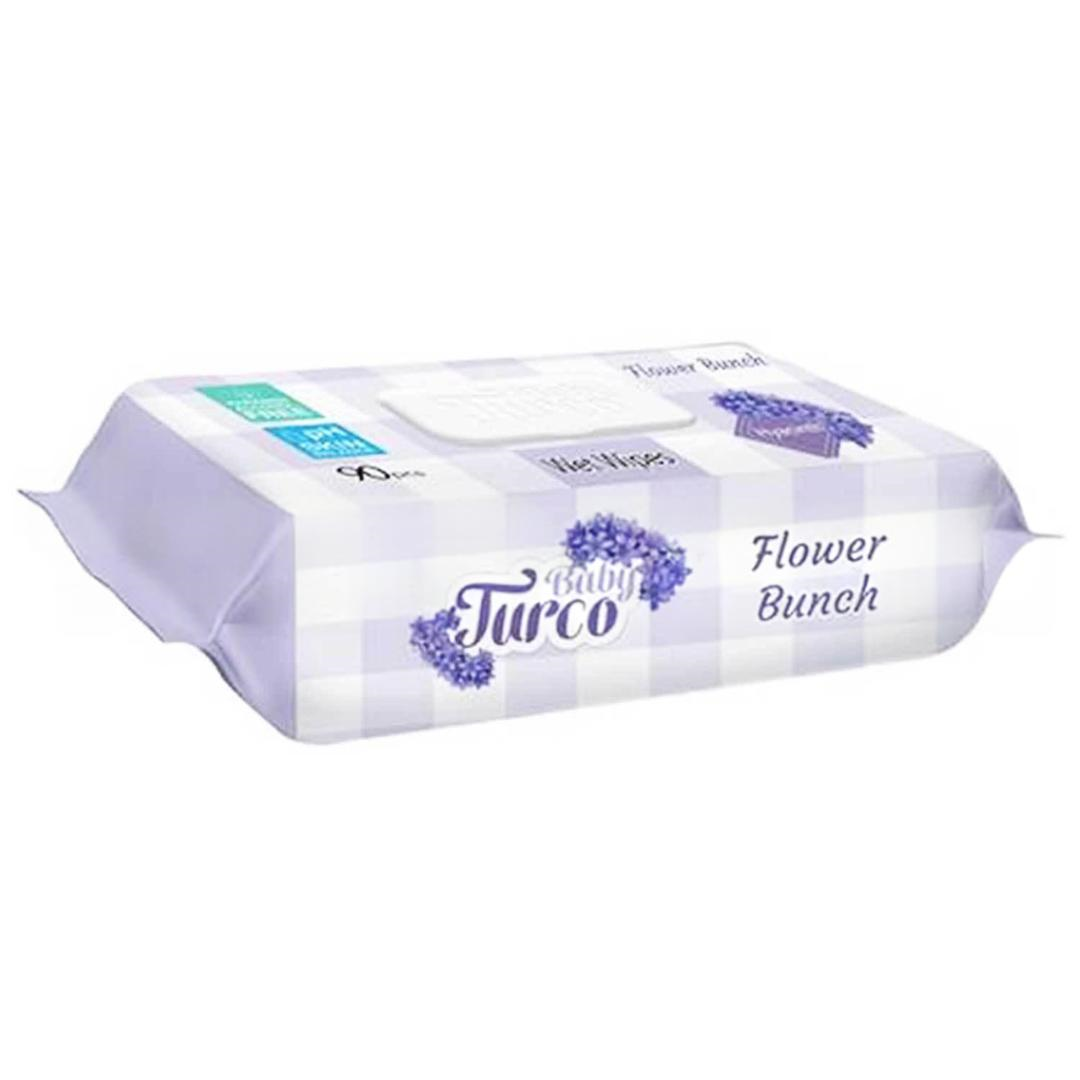 Baby Turco Islak Havlu Çiçek Demeti 90 Yaprak