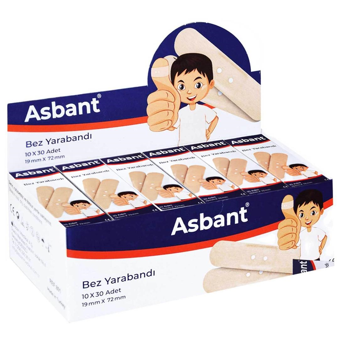 Asbant Tekstil Yara Bandı 10'lu - 30 Adet