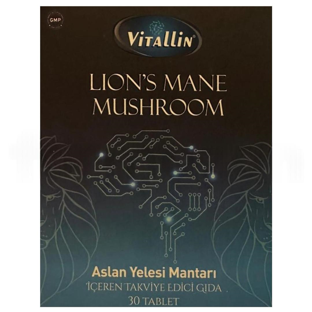 Vitallin Aslan Yelesi Mantarı İçeren 1000 mg 30 Tablet