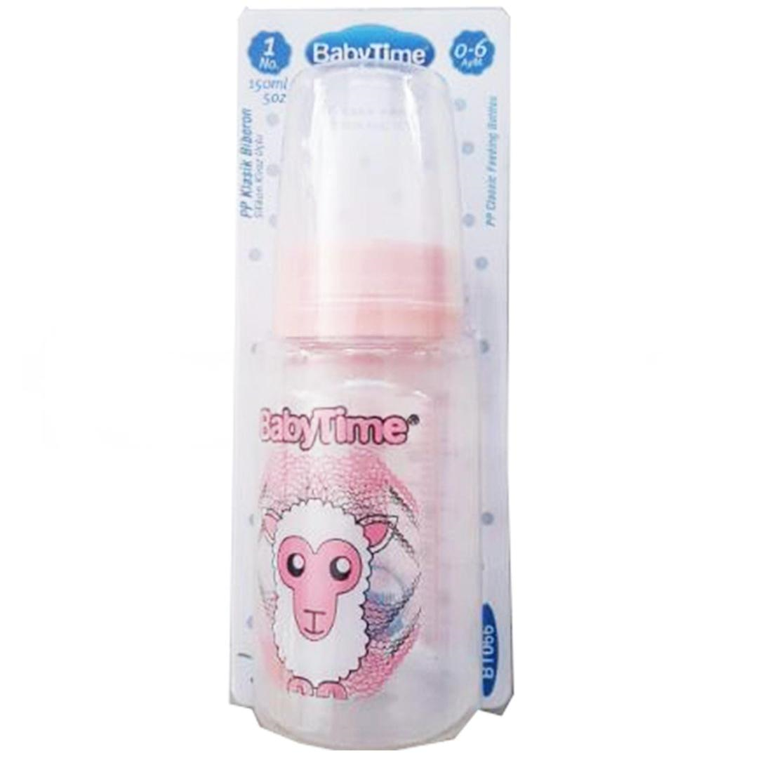 Baby Time BT066 Biberon Klasik PP Silikon Kiraz Uçlu Biberon 150 ml