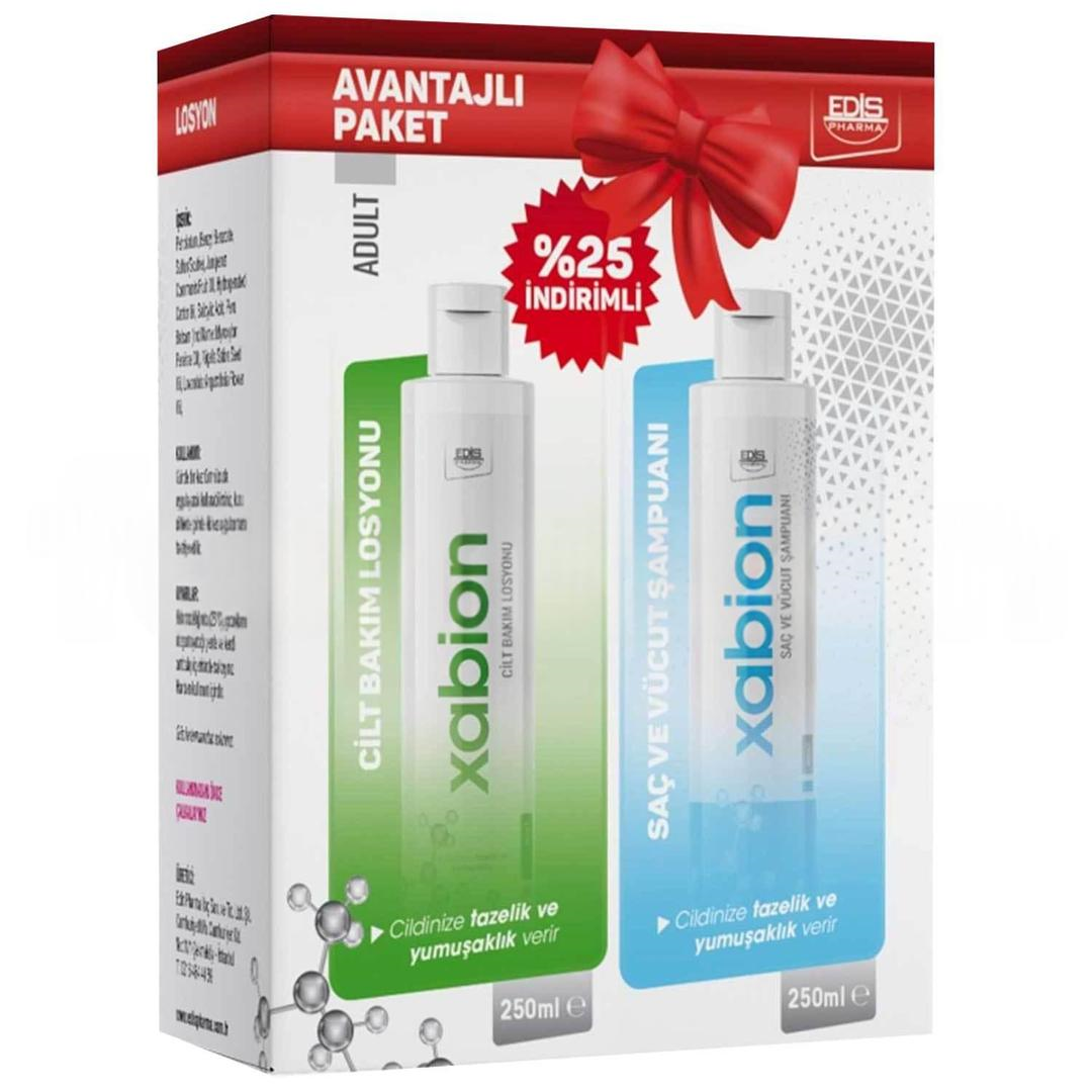 Xabion Cilt Bakim Losyonu Saç ve Vücut Şampuanı Yetişkin 250 ml - Avantaj Paket