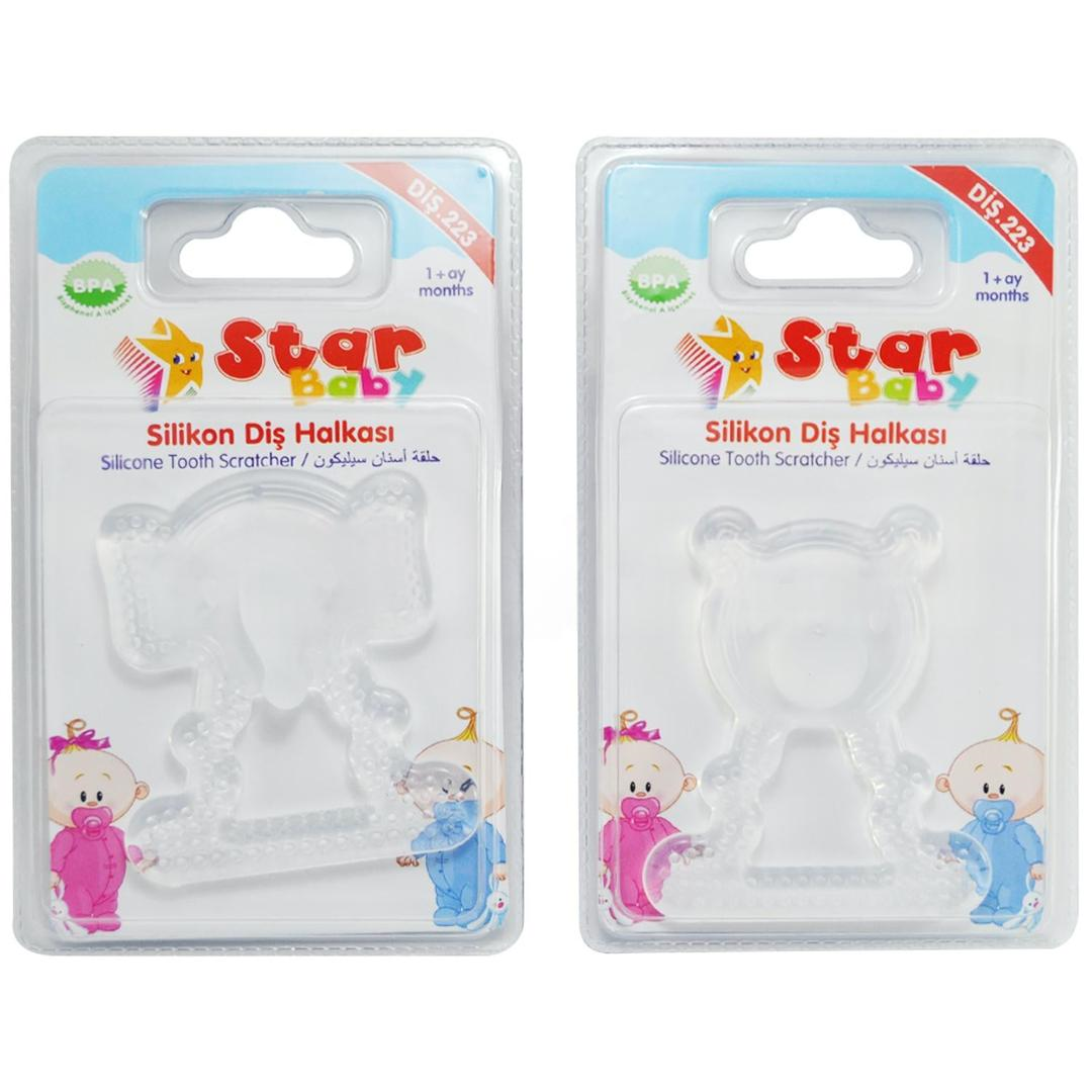 Star Baby Figürlü Diş Halkası Şeffaf