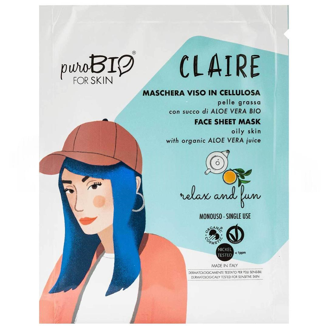 Purobio Face Sheet Mask For Dry Skin Emily Relax and Fun