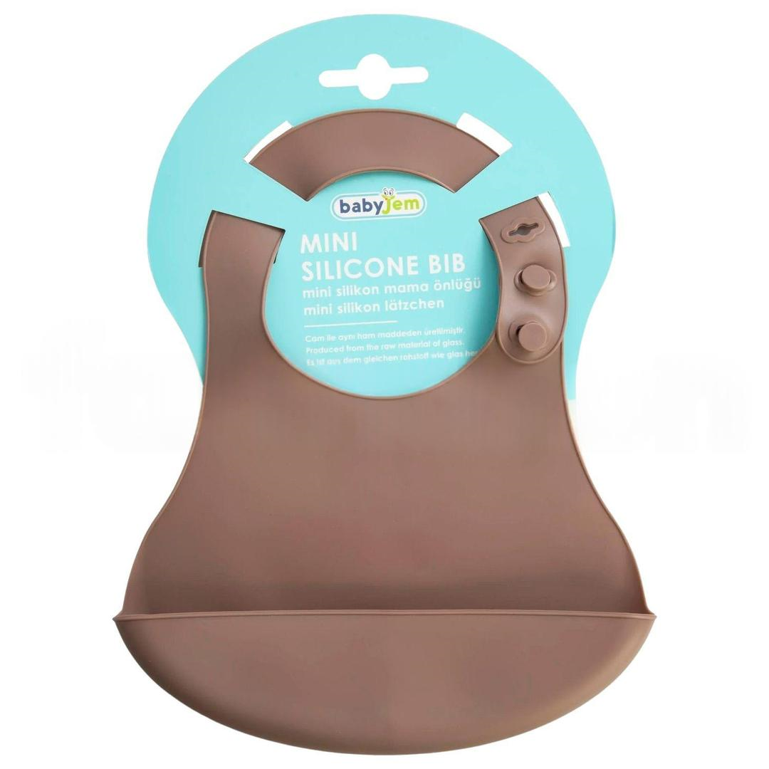 Babyjem Mini Silikon Önlük Latte 718