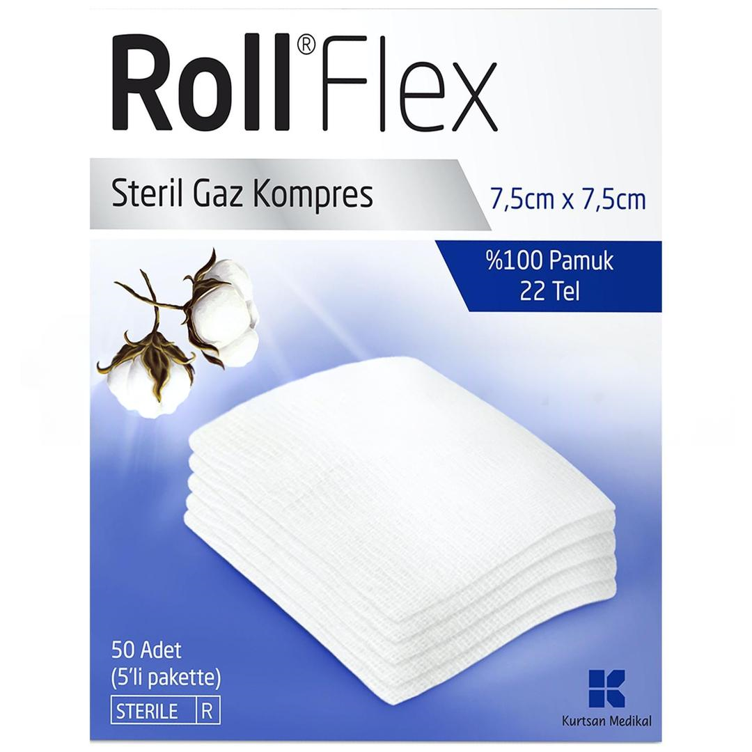 Roll Flex Gaz Kompres 7,5cm x 7,5cm 50'li