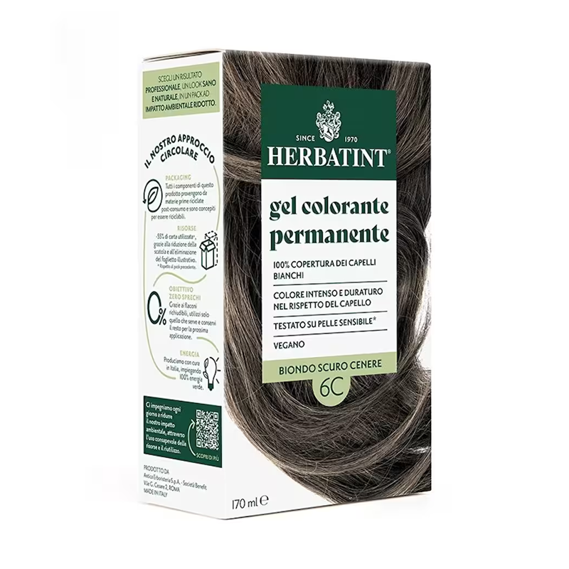 Herbatint Dark Ash Blonde 6C Koyu Küllü Sarı Saç Boyası 170 ml