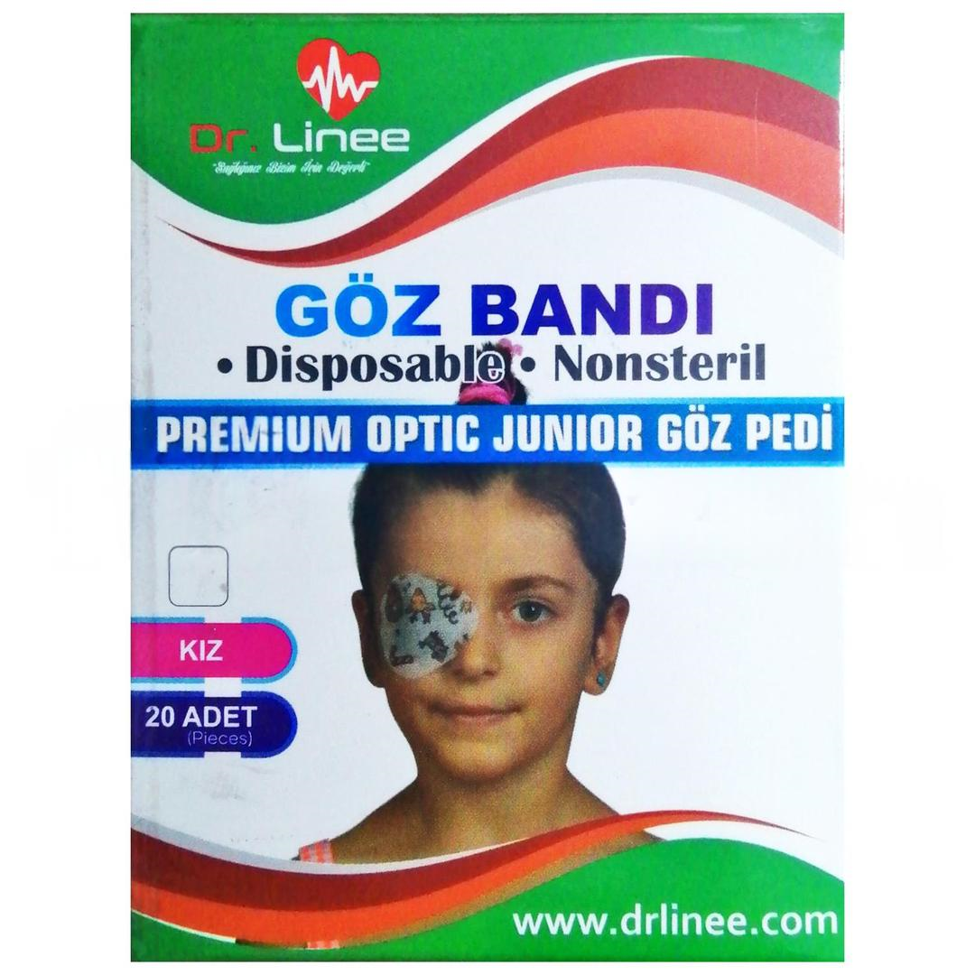 Dr. Linee Yapışkan Kız Çocuk Göz Bandı 20li