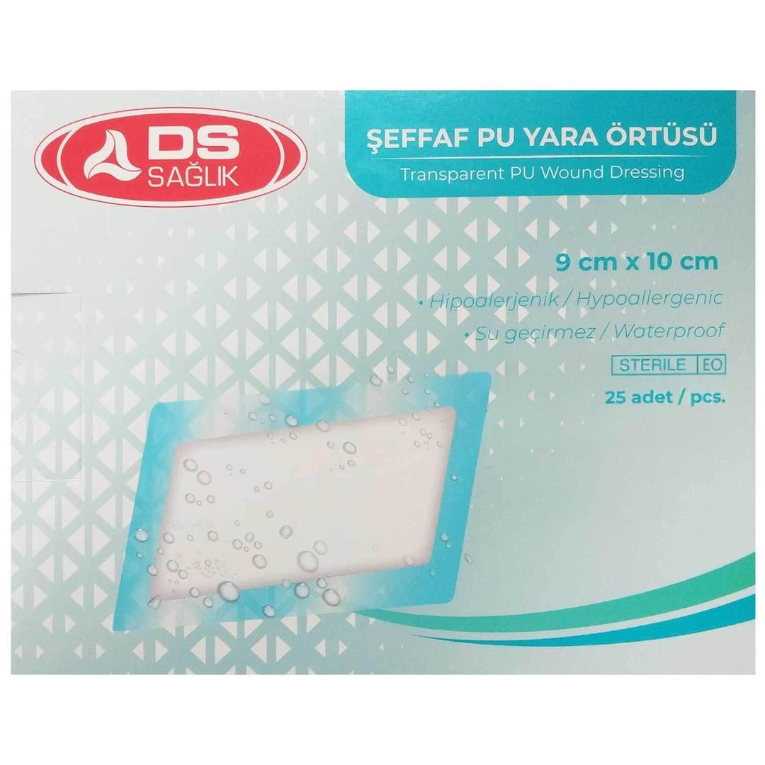 Damla Sağlık Şeffaf Su Geçirmez Yara Örtüsü 9x10 cm 25'li