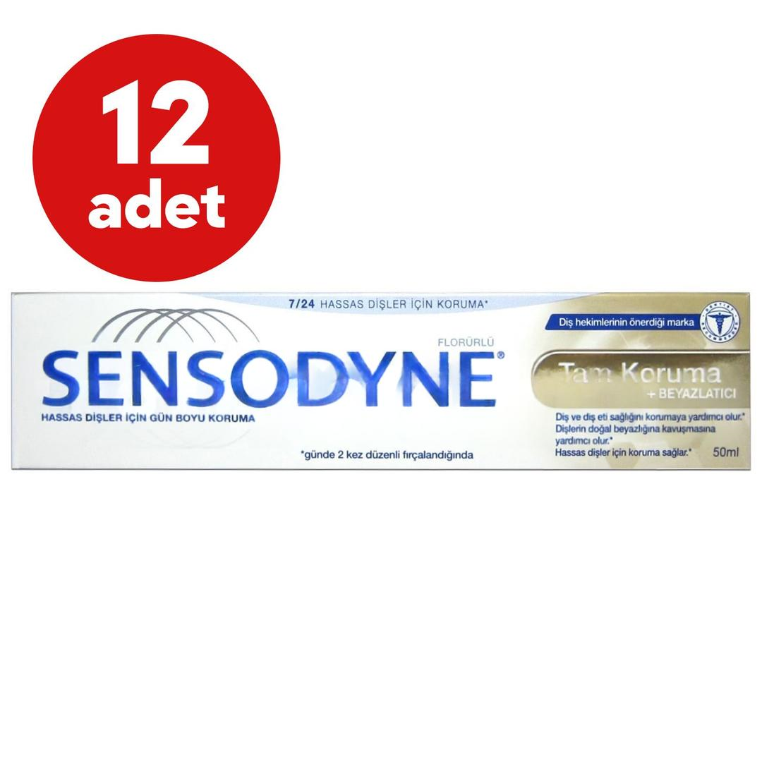 Sensodyne Diş Macunu Tam Koruma ve Beyazlatıcı 50 ml - 12 Adet