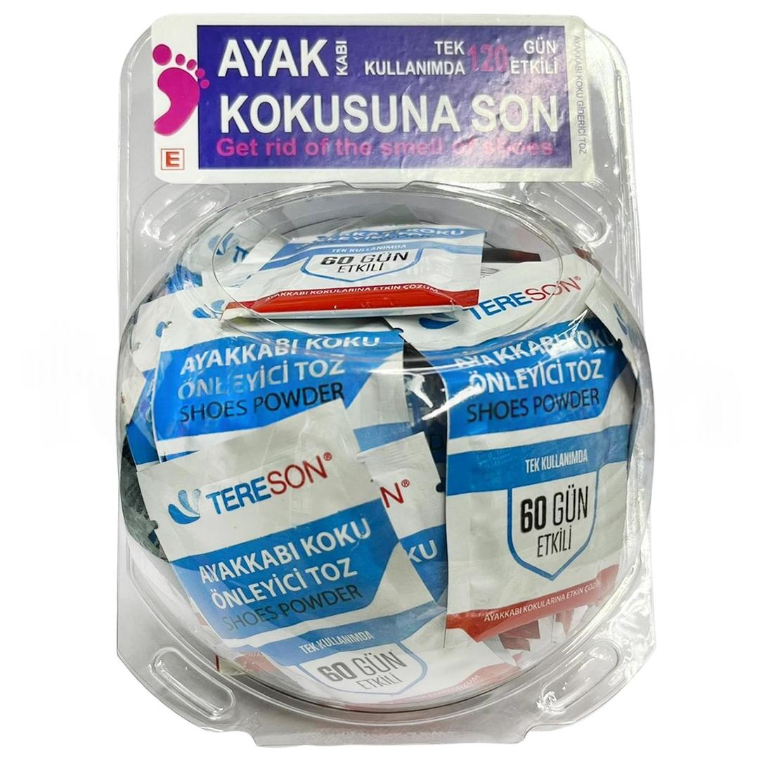 Tereson Ayakkabı Koku Önleyici Toz 10 gr 100'lü Fanus