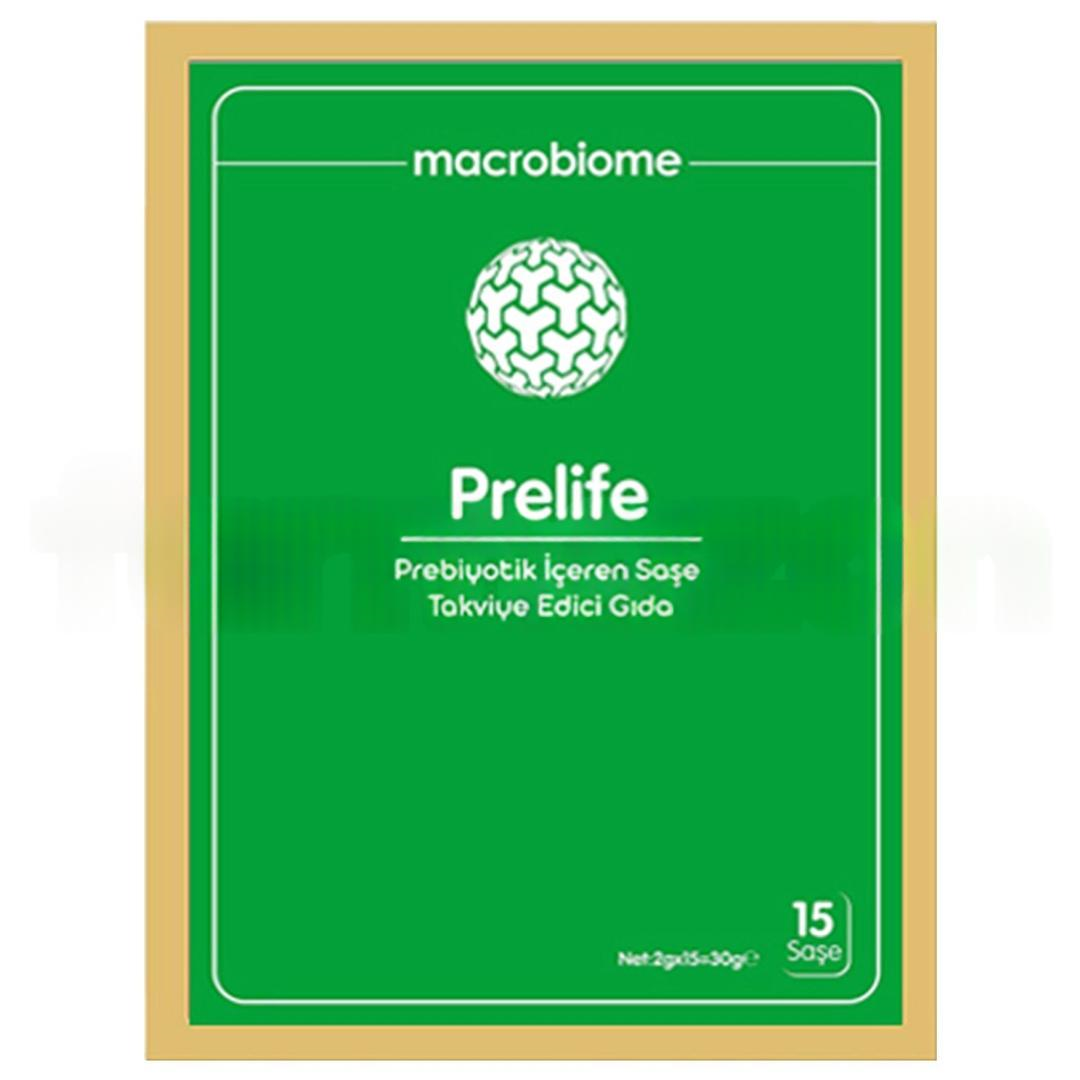 Macro Biome Prelife Prebiyotik İçeren Takviye Edici Gıda 15 Saşe