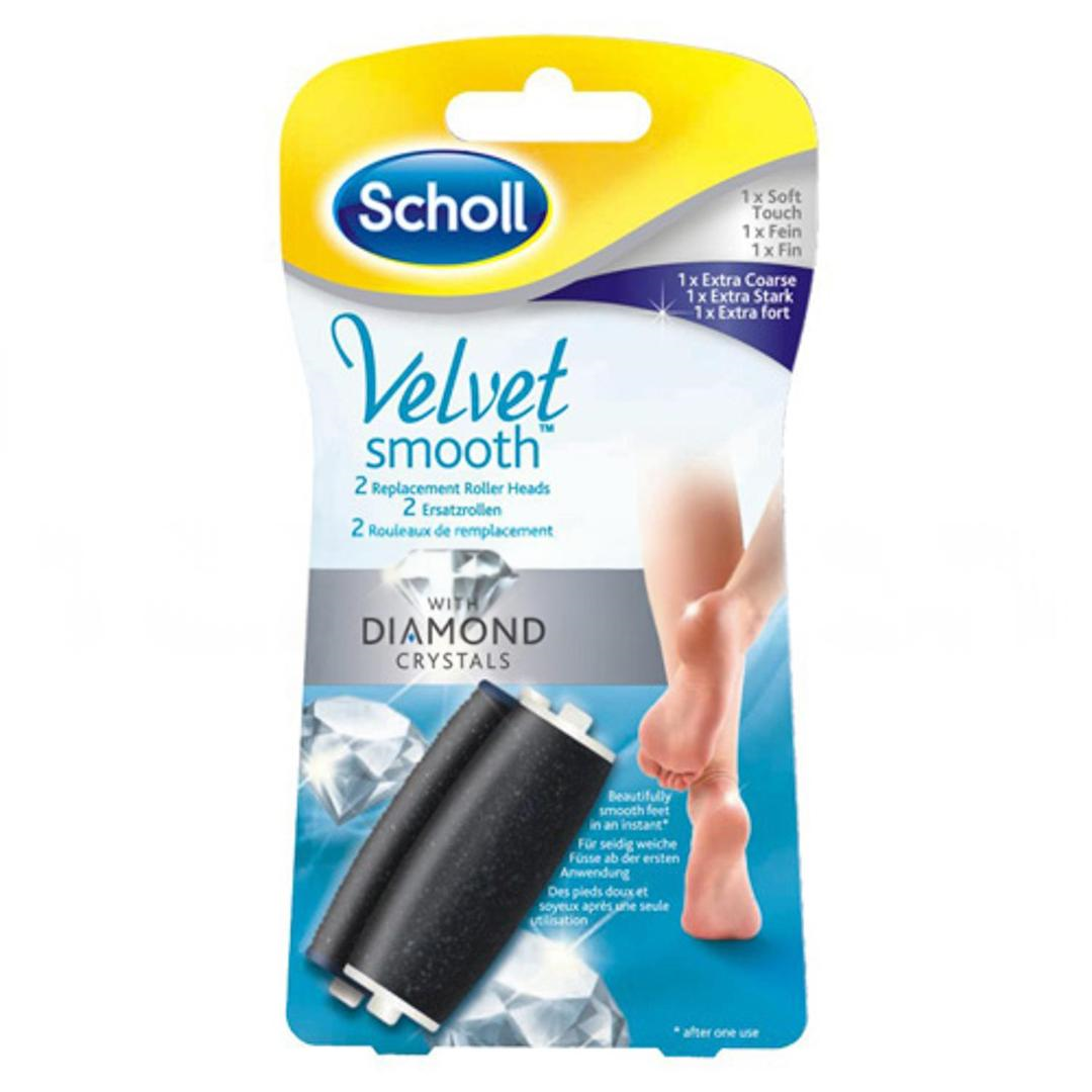 Scholl Velvet Smooth Yedek Başlık Çok Sert ve Az Sert Deriler İçin 2'li