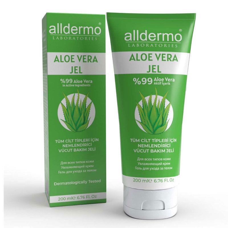 Alldermo Aloe Vera Nemlendirici Vücut Bakım Jeli 200 ml
