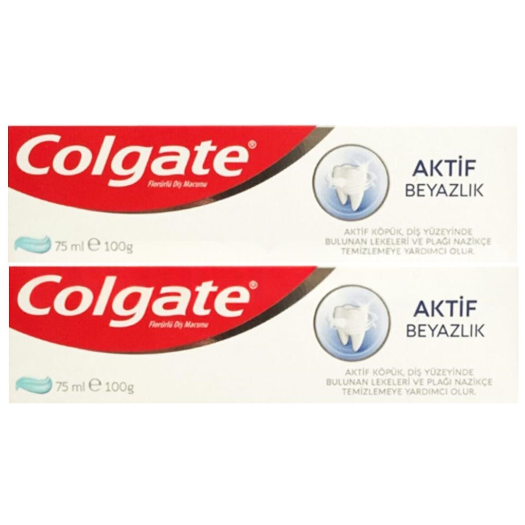 Colgate Aktif Beyazlık Diş Macunu 75 ml 2'li