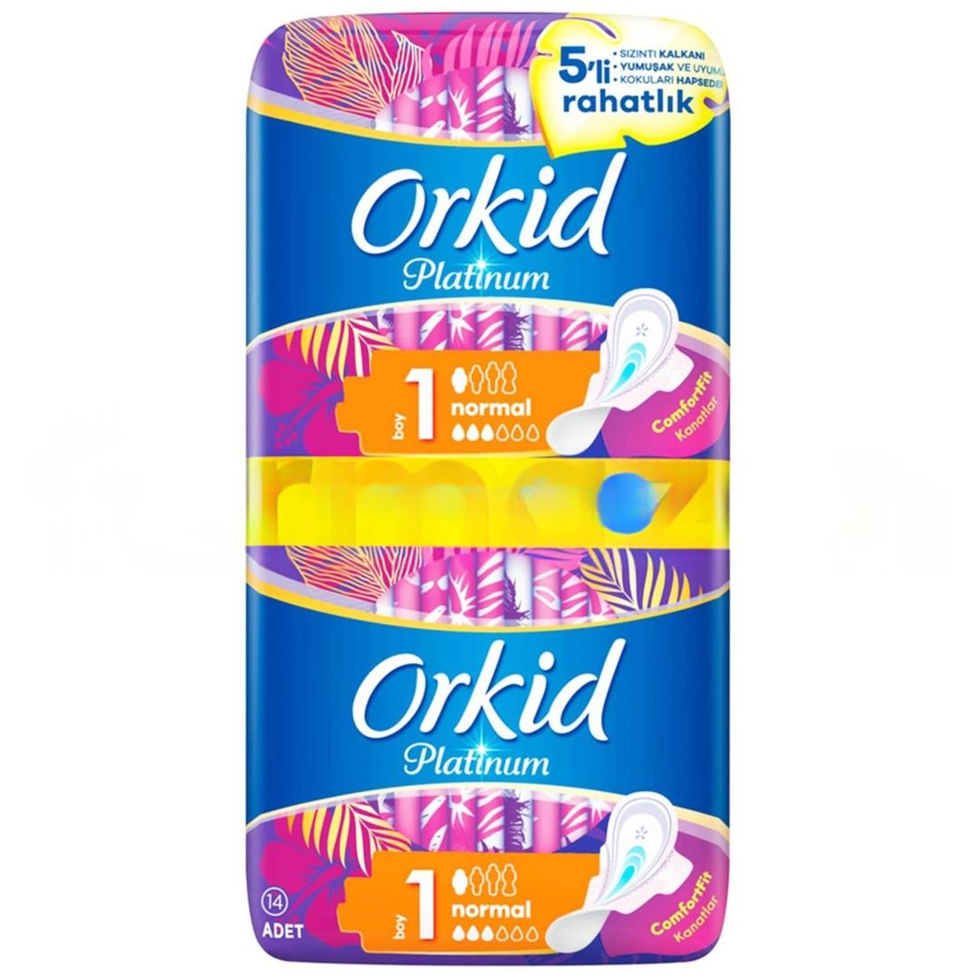 Orkid Platinum Normal Boy 1 Hijyenik Ped 14'lü