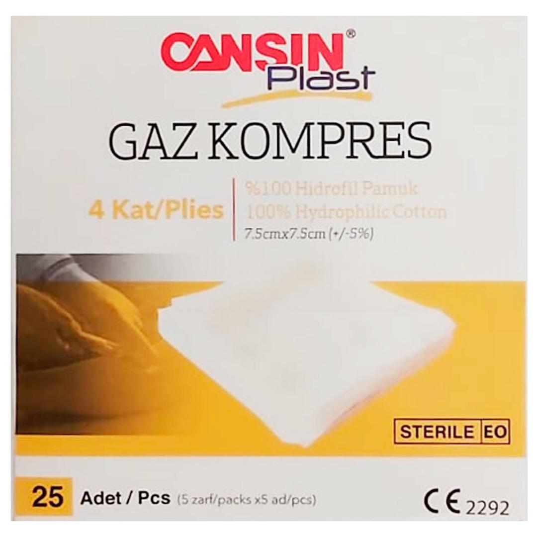 Cansın Gaz Kompres 7,5x7,5 cm 25'li