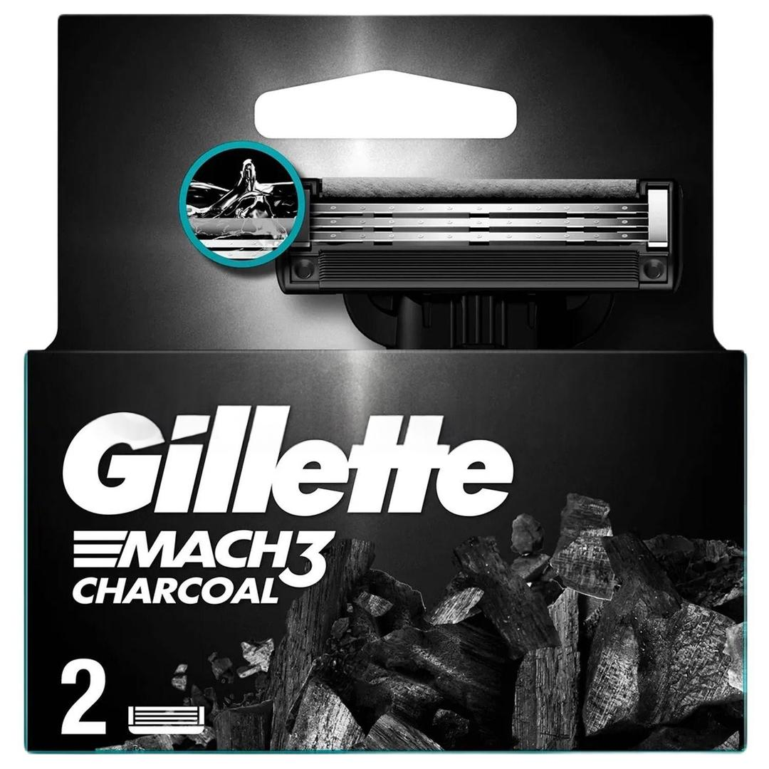 Gillette Mach 3 Charcoal Yedek Tıraş Bıçağı 2'li
