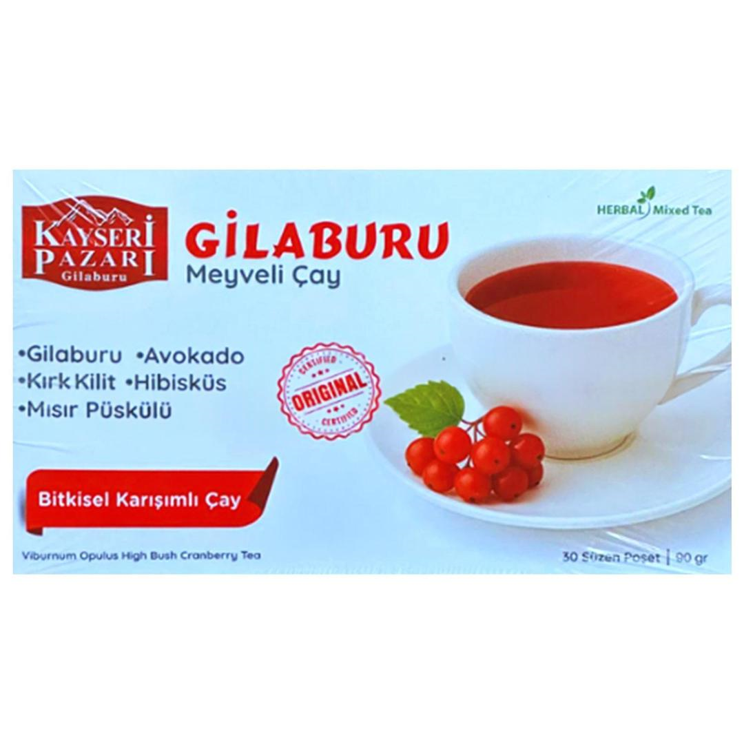 Kayseri Pazarı Gilaburu Çayı 30 Süzen Poşet 90 gr