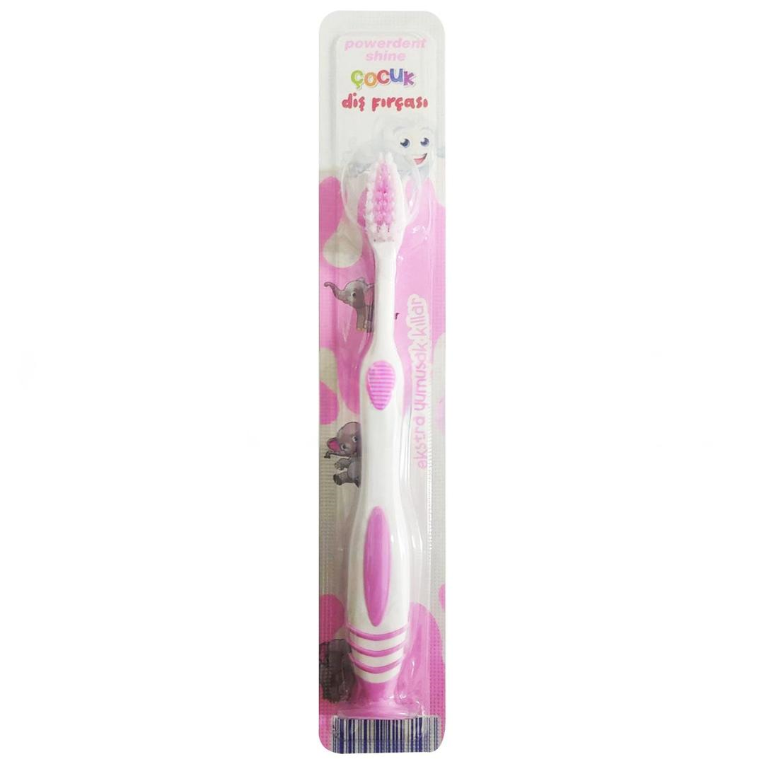 Powerdent Çocuk Diş Fırçası Extra Yumuşak Pembe