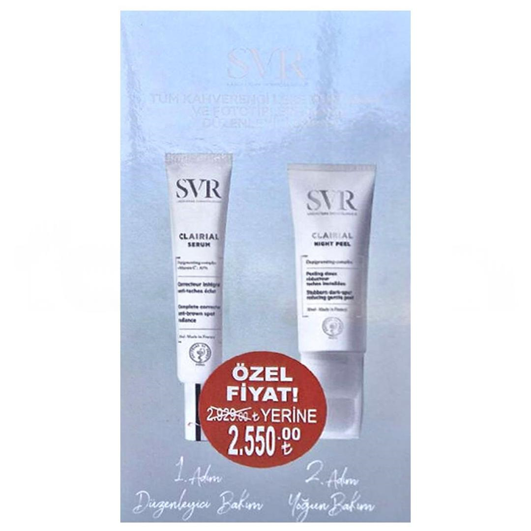 SVR Clairal Serum 30 ml + Clairal Night Peel 50 ml - Kofre