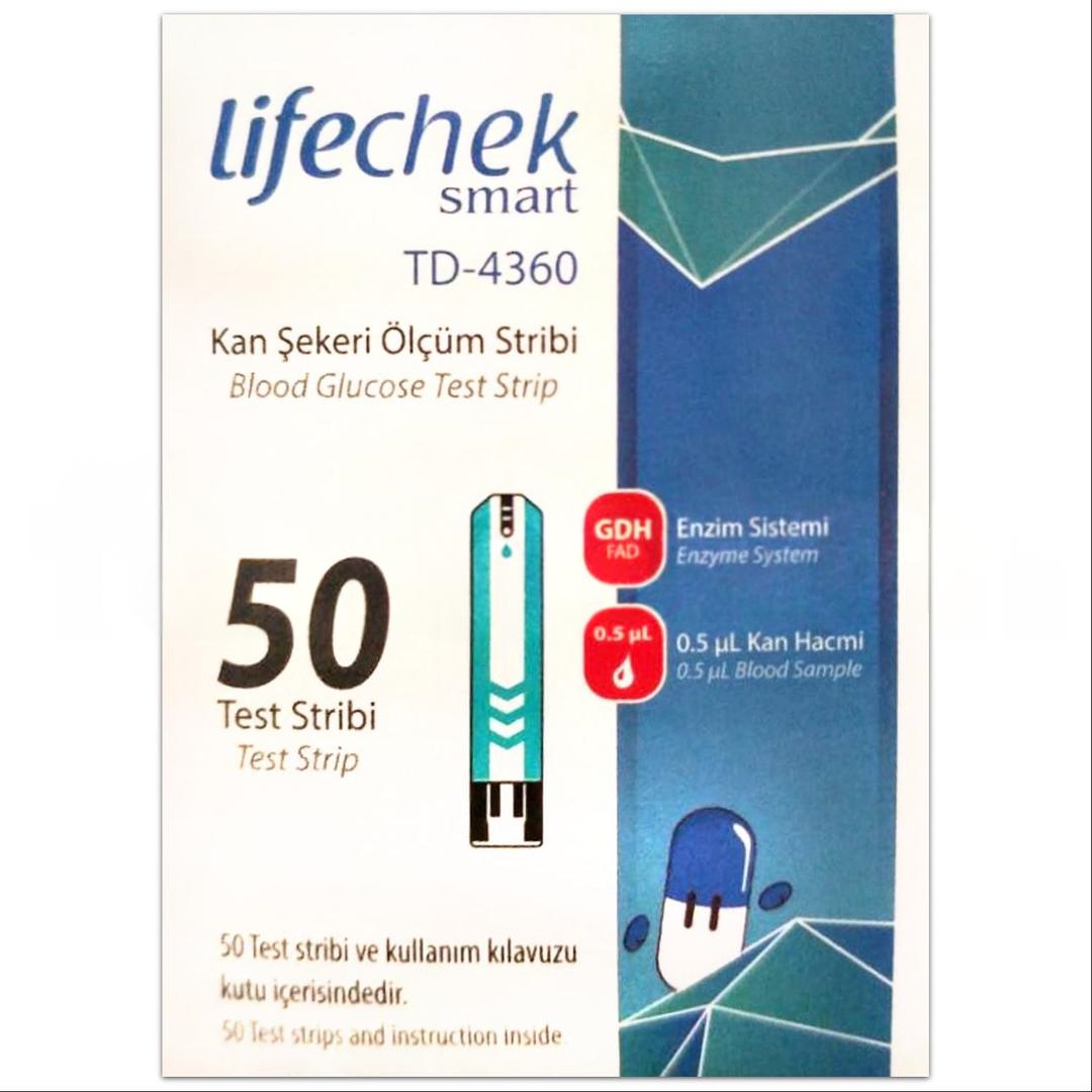 Lifechek Smart TD-4360 Kan Şekeri Ölçüm Stripi 50 Adet