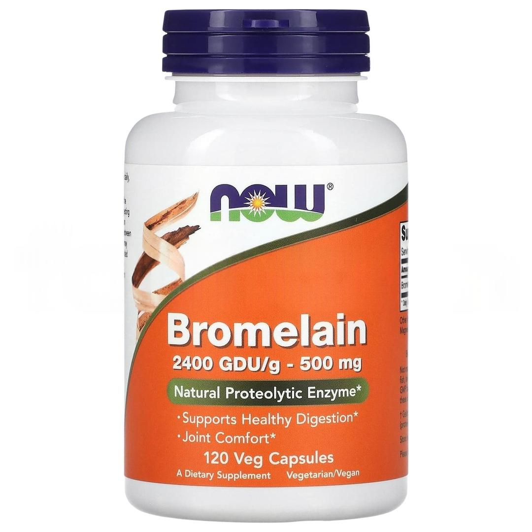 Now Foods Bromelain 500 Mg 120 Veg Capsules- İthal
