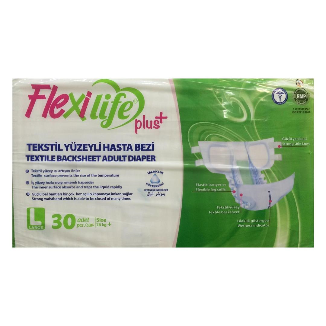 Flexi Life Plus Hasta Bezi Tekstil xLarge 30'lu