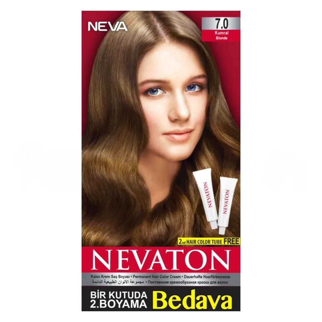 Nevaton Kalıcı Krem Saç Boyası 7.0 Kumral