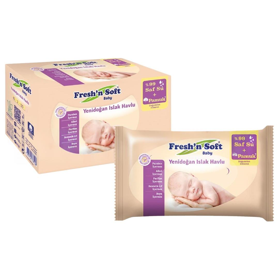 Fresh'n Soft Yenidoğan Havlusu 3'lü