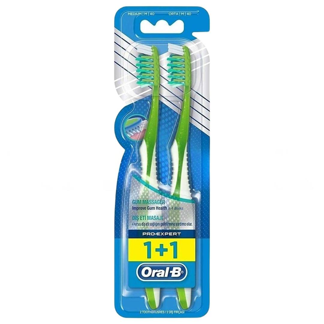 Oral-B Diş Fırçası Pro-Expert Massager 40 Orta 1+1