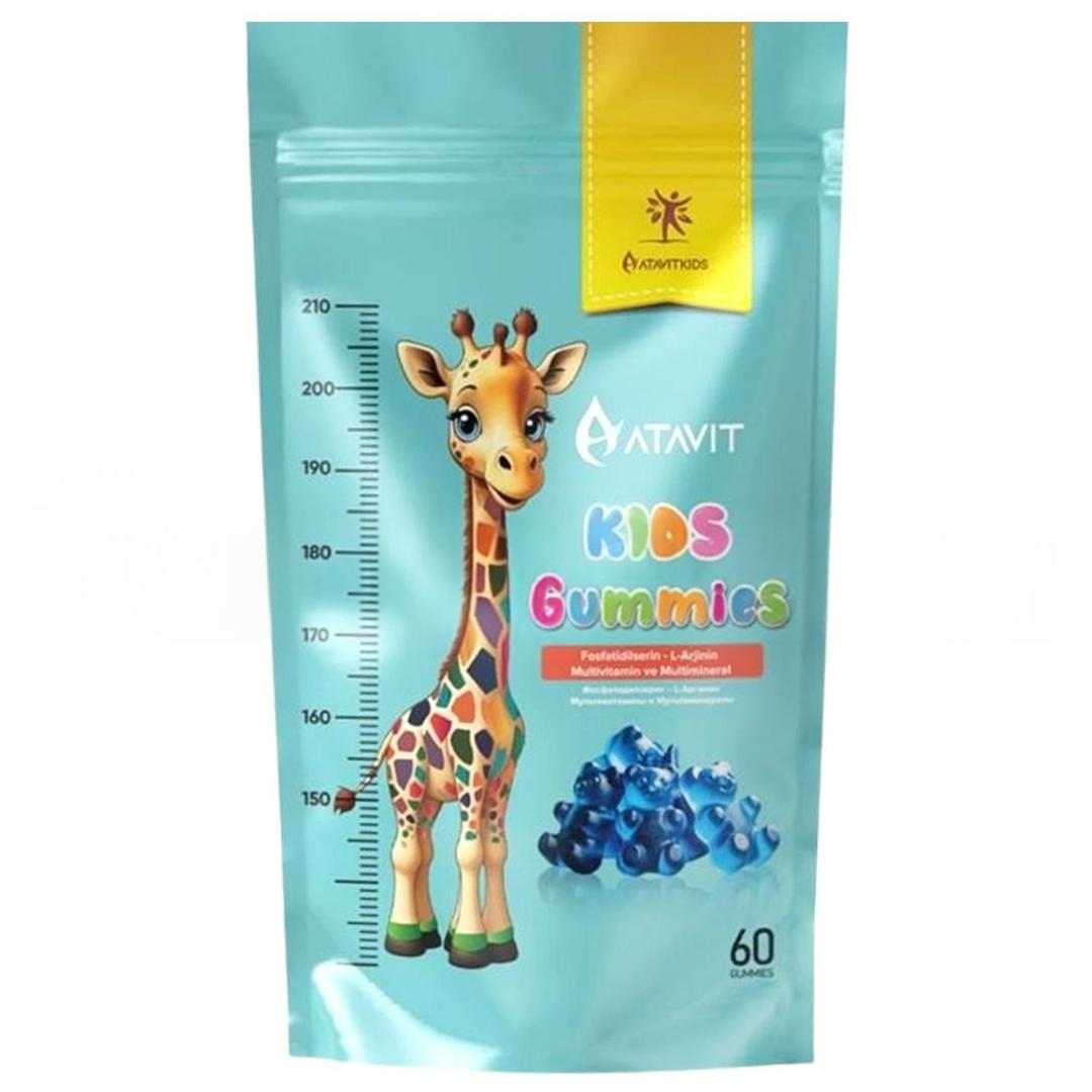 Atavit L-Arjinin Multivitamin ve Multiminaral Gummies Kids 60 Adet
