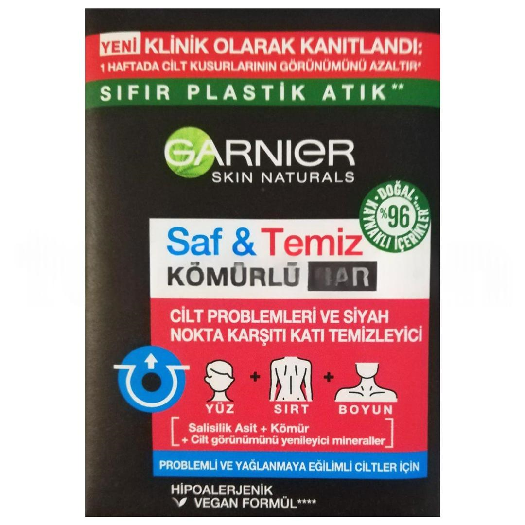 Garnier Saf & Temiz Kömürlü Siyah Nokta Karşıtı Katı Temizleyici 100 gr