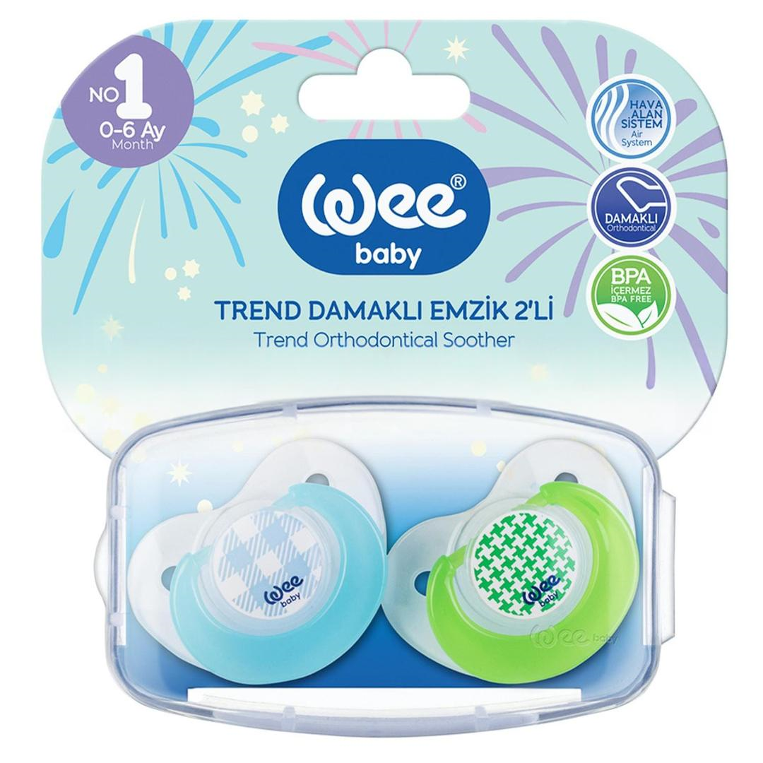 Wee Baby 154 Trend Damaklı Emzik 0-6 Ay 2'li No: 1