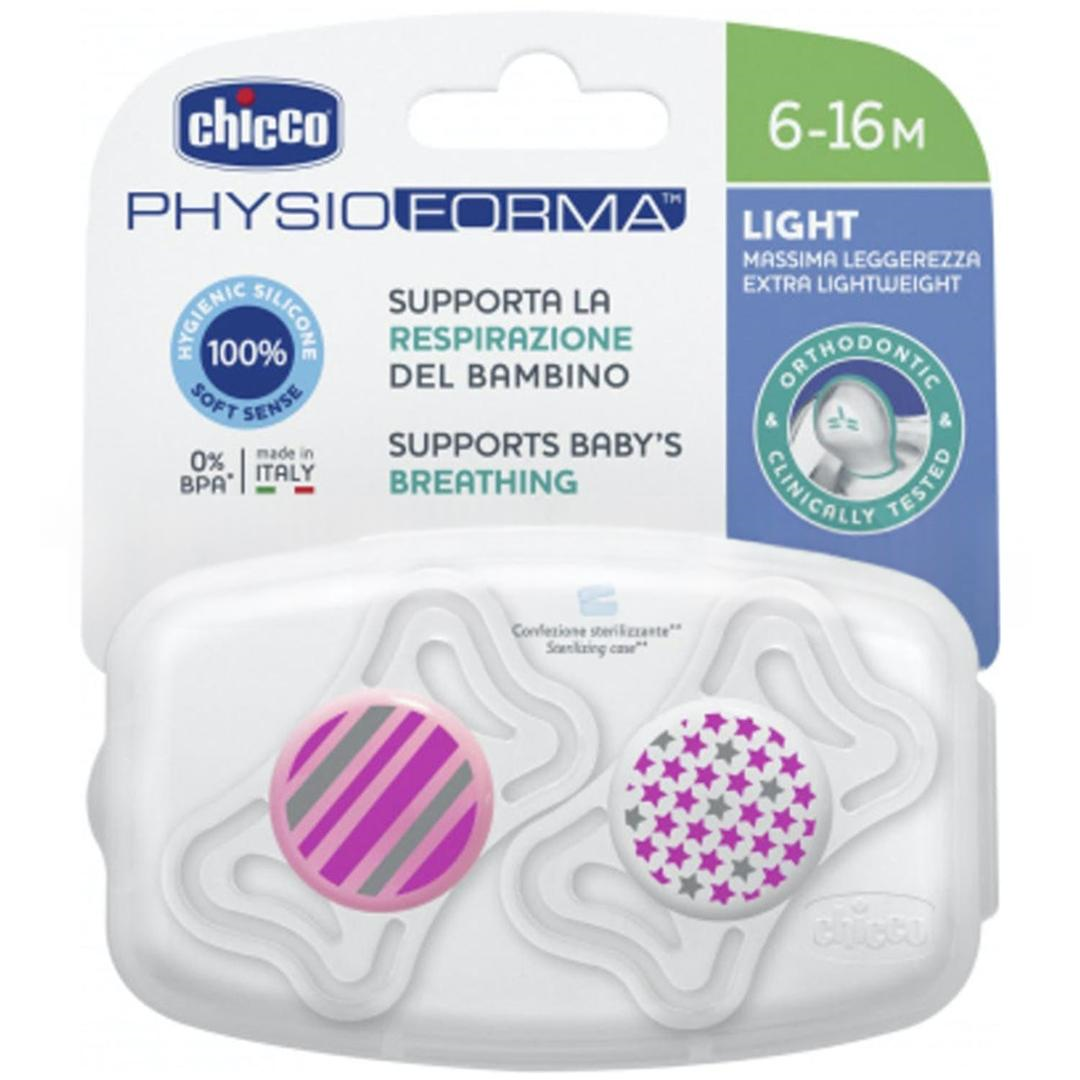 Chicco Pyhsioforma Light Silikon Emzik 6-16 Ay 2'li - Kız