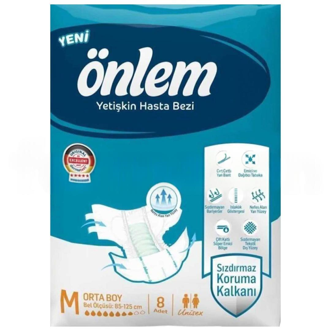 Önlem Hasta Bezi Orta Boy 8'li