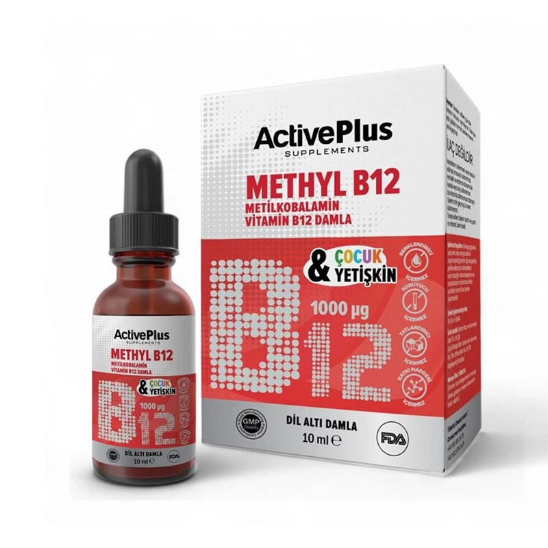 ActivePlus Methyl B12 Damla 1000µg 10ml