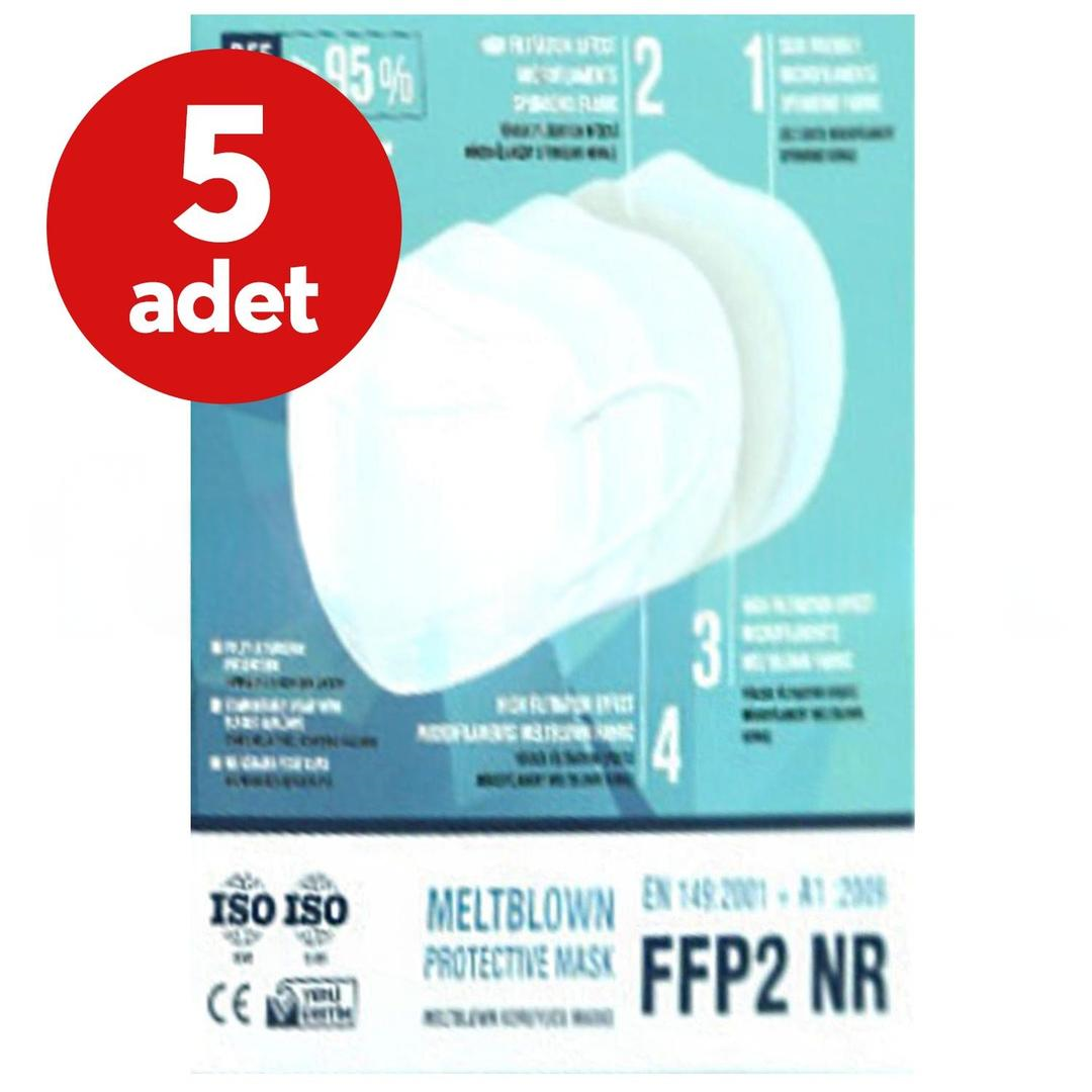 E-Sante Tekli Paketlenmiş N95 Maske FFP2 10'lu Kutu - 5 Adet