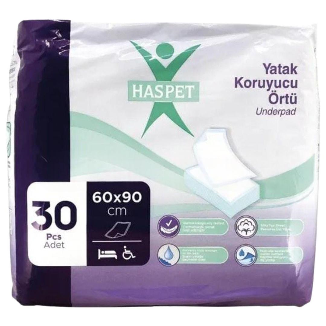 Haspet Yatak Koruyucu Örtü 60x90 cm - 30 Adet
