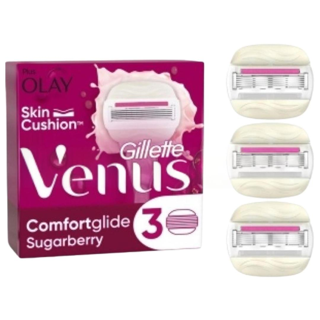 Gillette Venus Comfort Glide Sugarberry 3 Adet Yedek Başlık