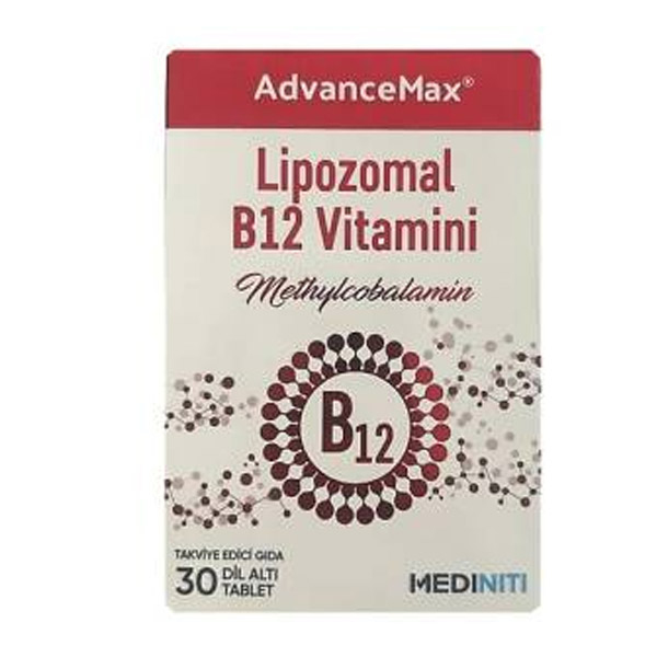 Advancemax Lipozomal B12 Vitamini 30 Dilaltı Tablet